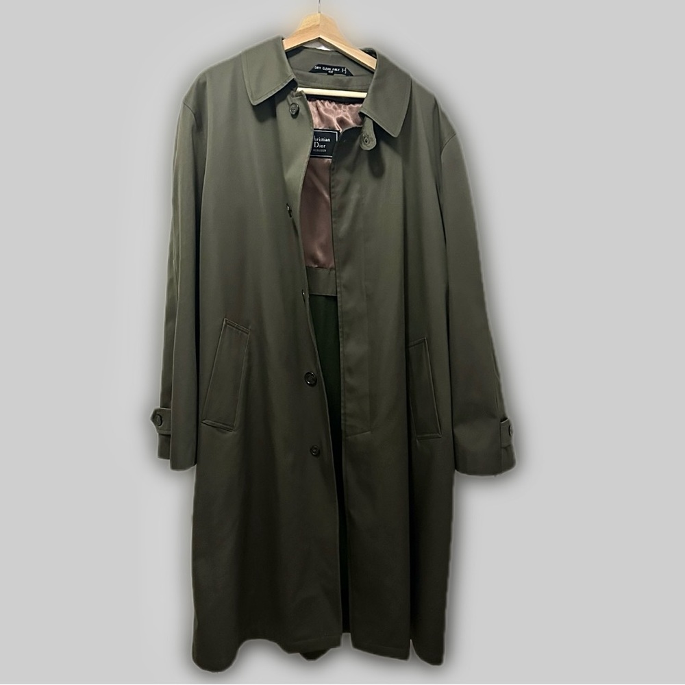 Dior Olive Green Trench Coat